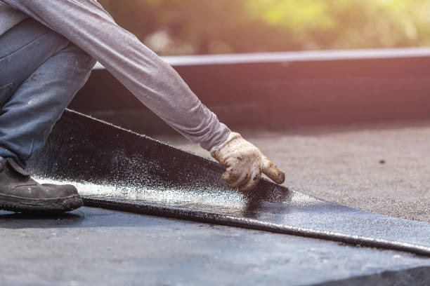 Professional Basement Waterproofing technician working in Newport, OH